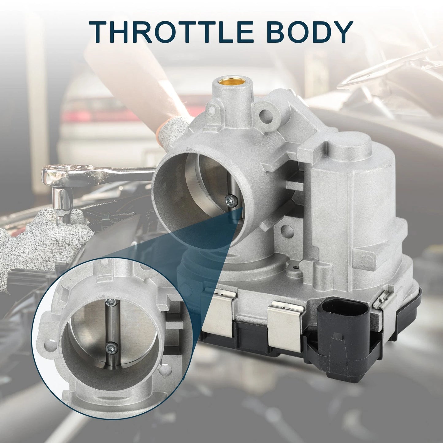 Throttle Body Actuator No.04C133062D for VW Polo, Seat Ibiza IV, Skoda Mii (2011–2017)