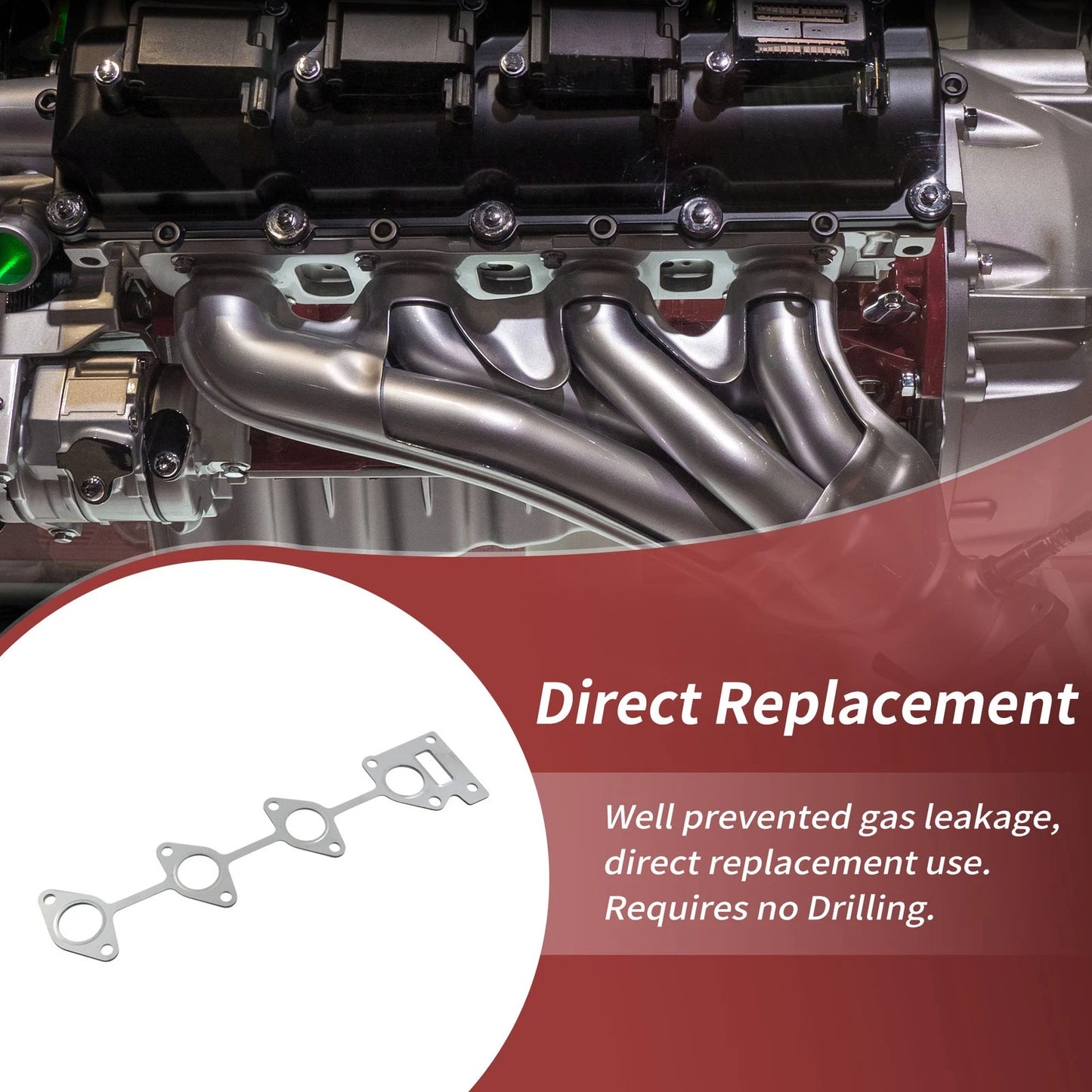 Exhaust Manifold Header Gasket for Hyundai Santa Fe (2001–2006) No.2852127000