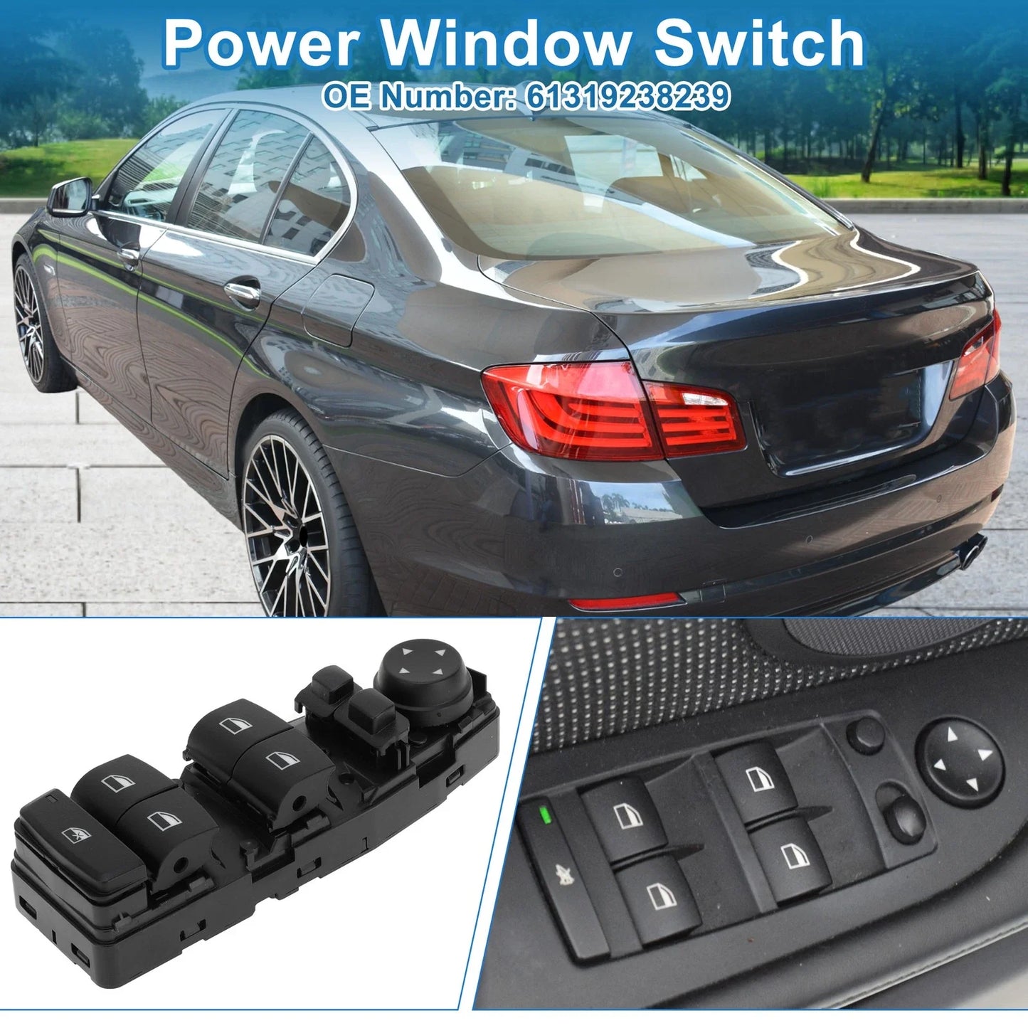 Power Window Switch for BMW 528i 530i 540i