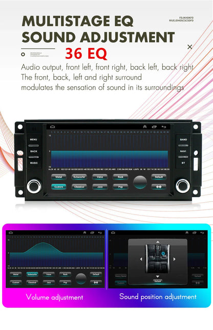 7" Car Stereo Radio GPS Navigation WIFI for Jeep Wrangler (2011-2023)