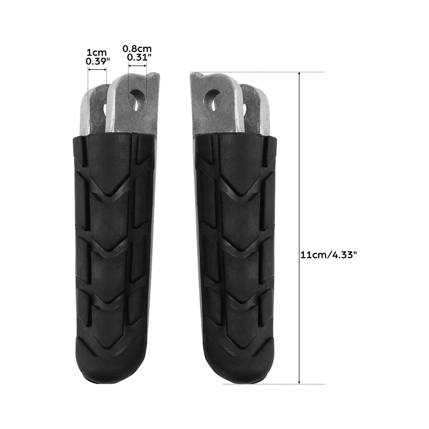 Front Footrests Pegs for Honda CB400, CB1300, CBR600, CBR1000, VFR800, VTR1000