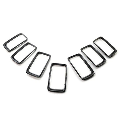7x ABS Front Grille Trim Cover for Jeep Grand Cherokee (2014-2016)