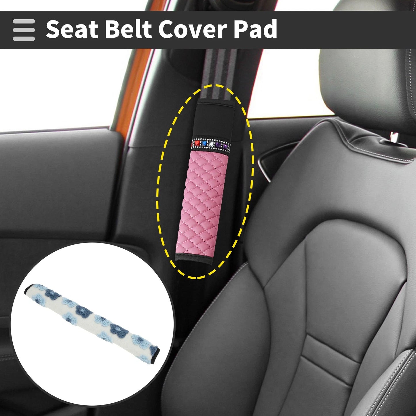 Seat Belt Cover Pad for Universal Fit (50cm)