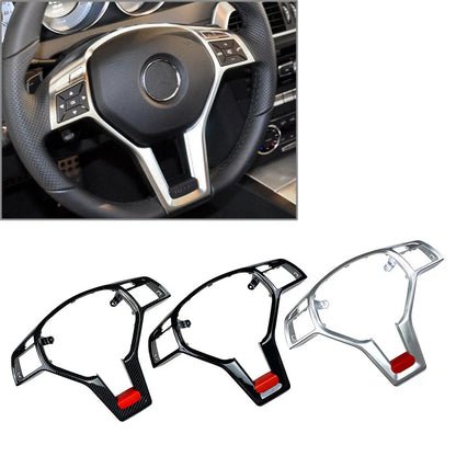 Steering Wheel Frame Trim Cover for Benz A C E SLK CLA CLS GLA Class (2013-2023)