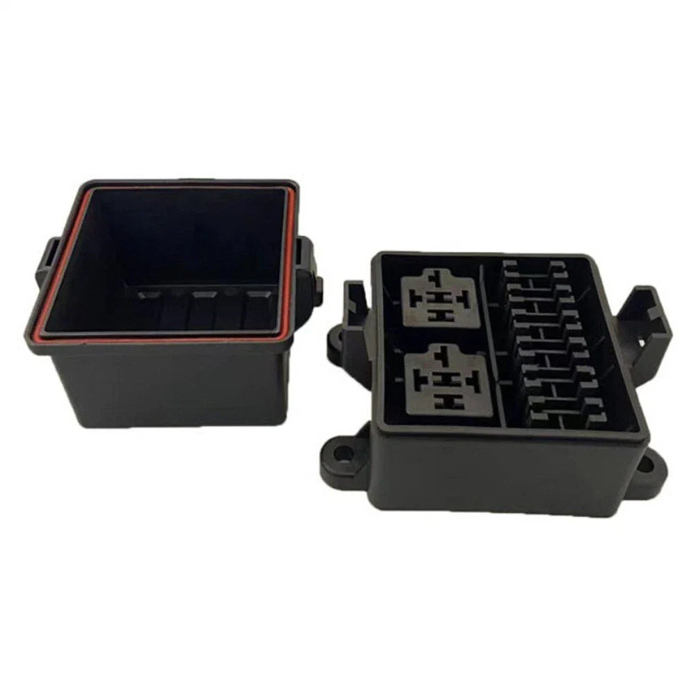 6-Way 12V Fuse Relay Box with 5-Pin 40A Relays for Car Truck