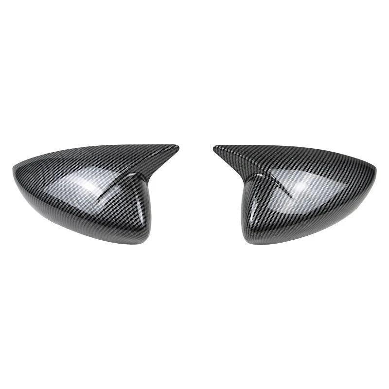 2 x Carbon Fiber Ox Horn Mirror Cover Trim for Mazda CX-30(2020–2022)