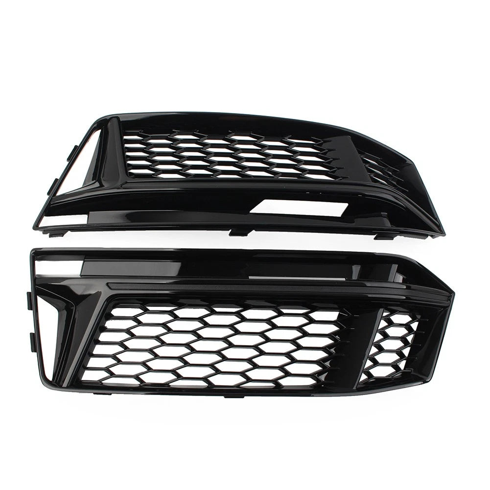 Front Bumper Honeycomb Fog Light Grille Cover for Audi TT MK2 (2011–2014)