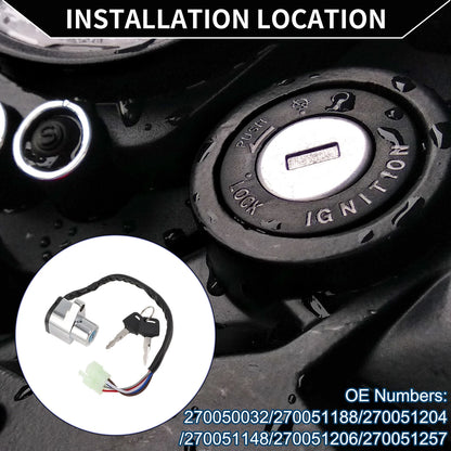 Ignition Key Switch No.270050032 for Kawasaki EN400 Vulcan 400 (1990–1993)