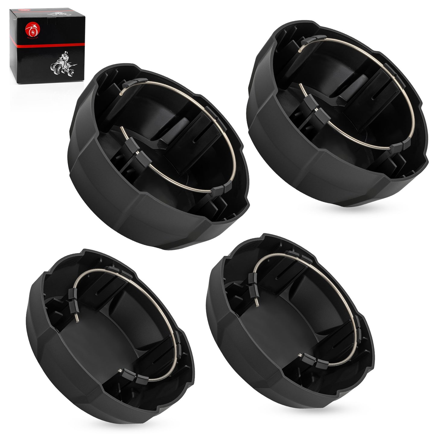 Set of 4 Wheel Rim Caps for Polaris Ranger 570 Crew (2015–2021)