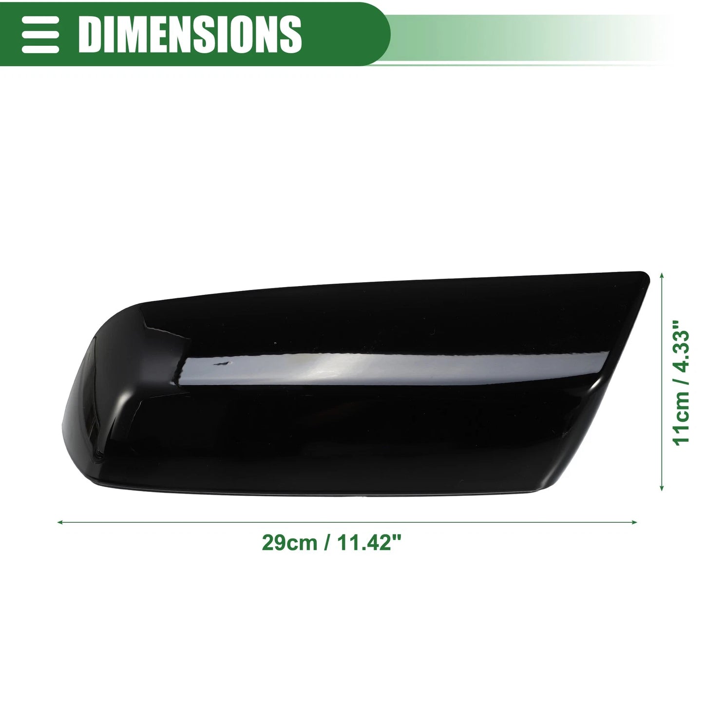 Left Rearview Mirror Cap for Chevrolet Silverado 1500 (No. 84830450, Gloss Black)