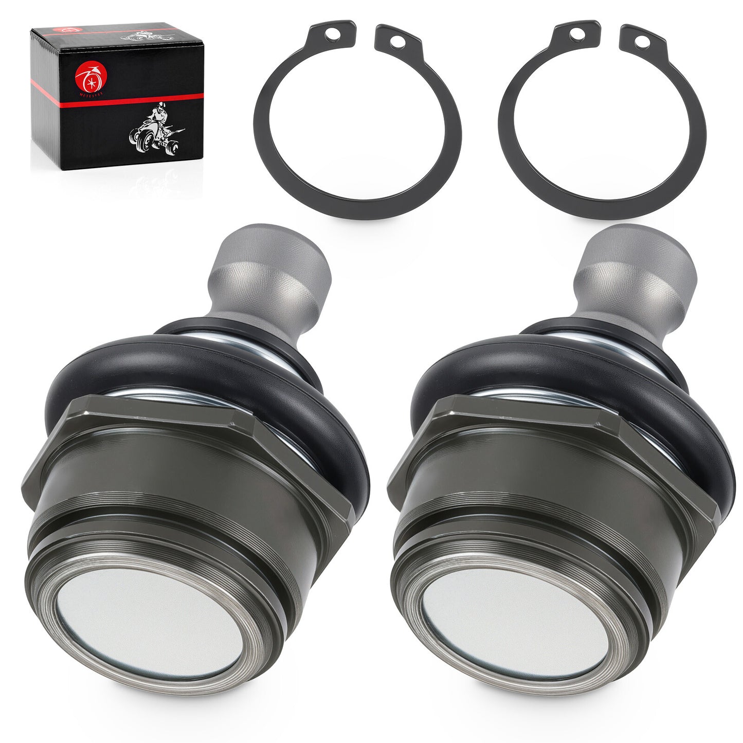 2X Front Lower A Arm Ball Joints for Kawasaki Prairie 300 400 (1999–2006)