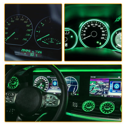 10 Pcs Green T3 3030 LED Bulbs for Car Interior Dash Gauge Panel