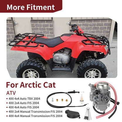 Carburetor for Arctic Cat 400 4x4 Auto TBX (2004) with Throttle Cable