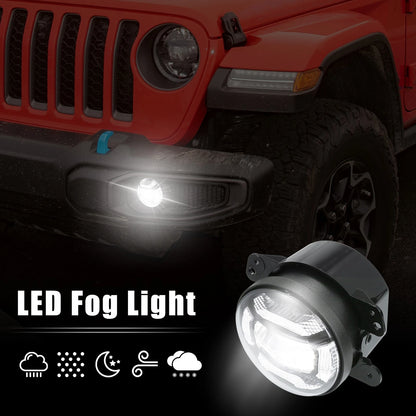 2X 4 Inch LED Fog Light for Jeep Grand Cherokee (2011–2013)