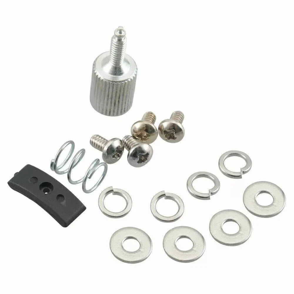 Chrome Switch Housing Covers + 6 x Hand Control Button Caps for Harley Softail