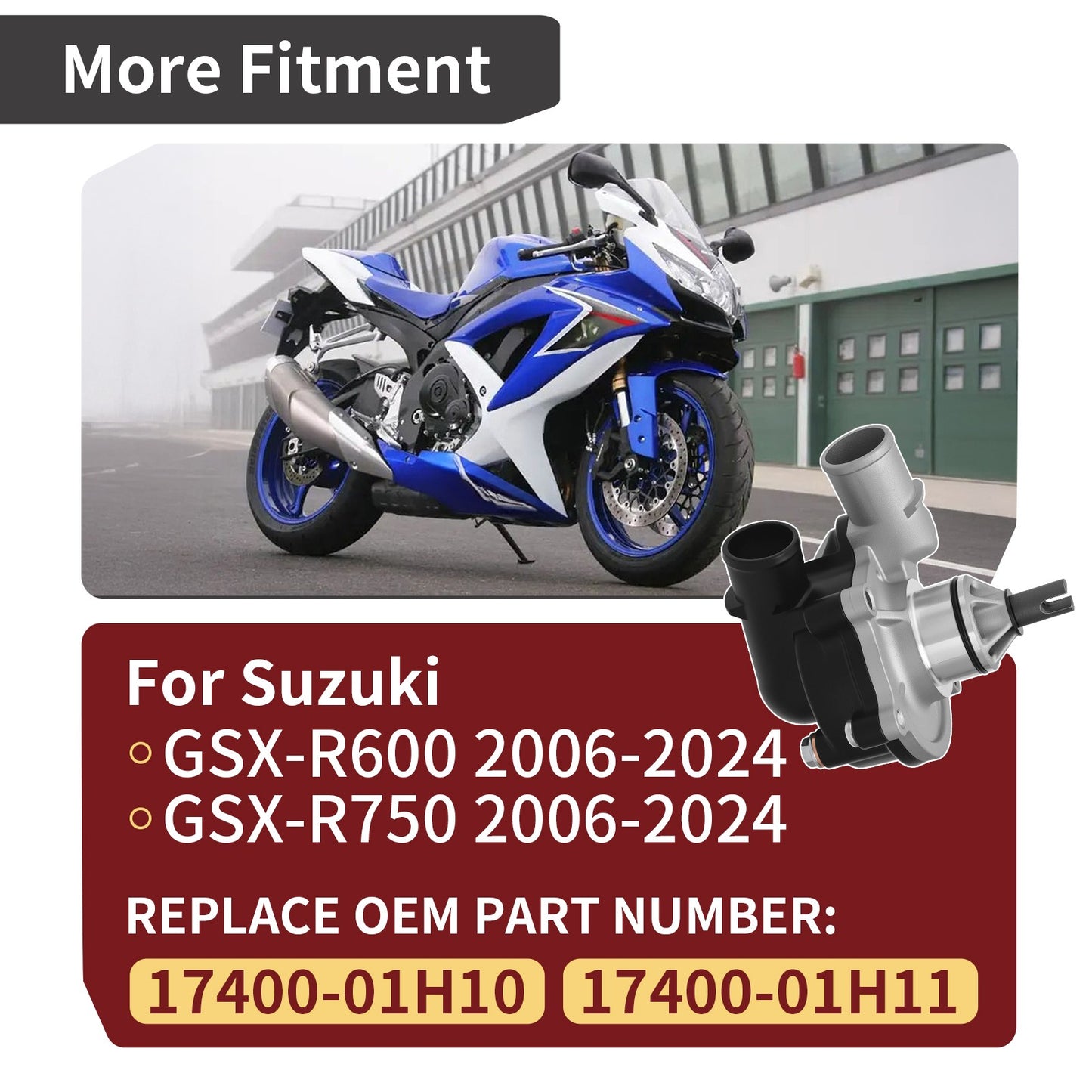 Water Pump Assembly for Suzuki GSX-R 600 (2006–2024)