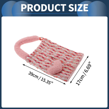 Tissue Holder for Car - Jacquard Woven Love Heart Plush (15.35"x6.69"x1.57")