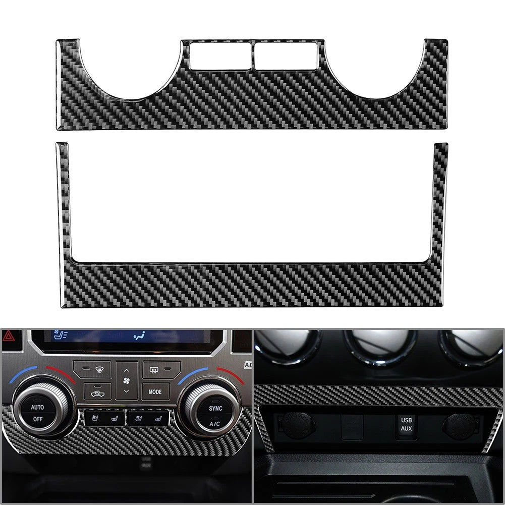 Carbon Fiber Door Handle Bowl Cover Trim for Toyota Tundra (2014–2021)