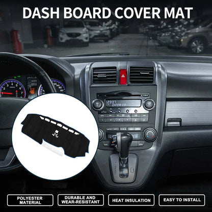 Dashboard Cover Mat for Honda CR-V 2017-2022 Sun Protector Pad Black Blue
