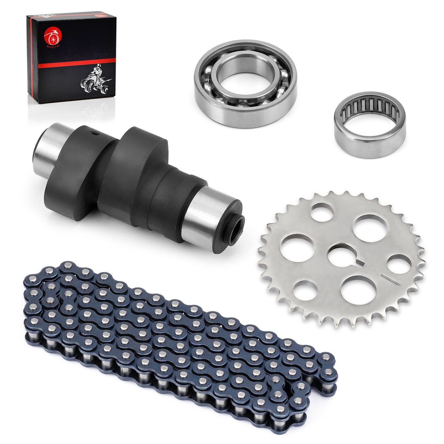 Timing Cam Chain Gear Bearings Kit for Yamaha Warrior Wolverine Big Bear (1990–2006)
