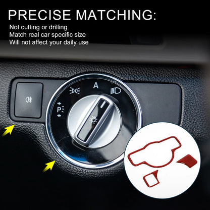 Headlight Switch Cover Sticker for Mercedes-Benz A B C E G Class CLA GLA (Type-A)