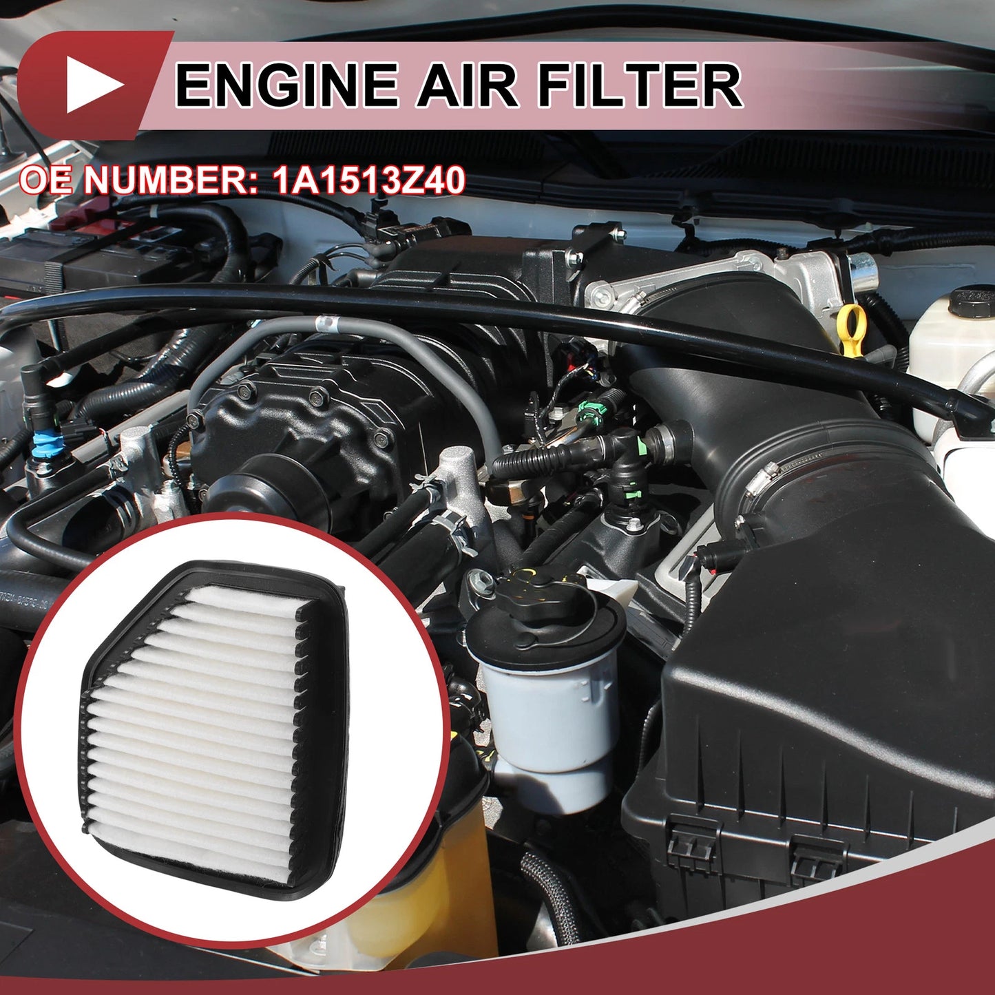 Car Engine Air Filter No. 1A1513Z40 for Mazda DG17V (1 Pc)