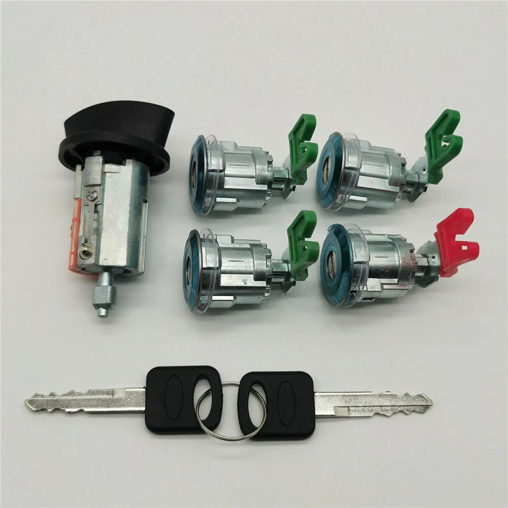 Ignition Cylinder & 4 Door Lock Set for Ford Econoline Van (1997-2020)