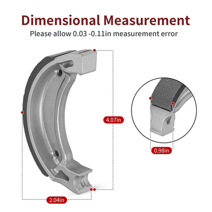 2 x Brake Shoes for Yamaha DT80/DT100