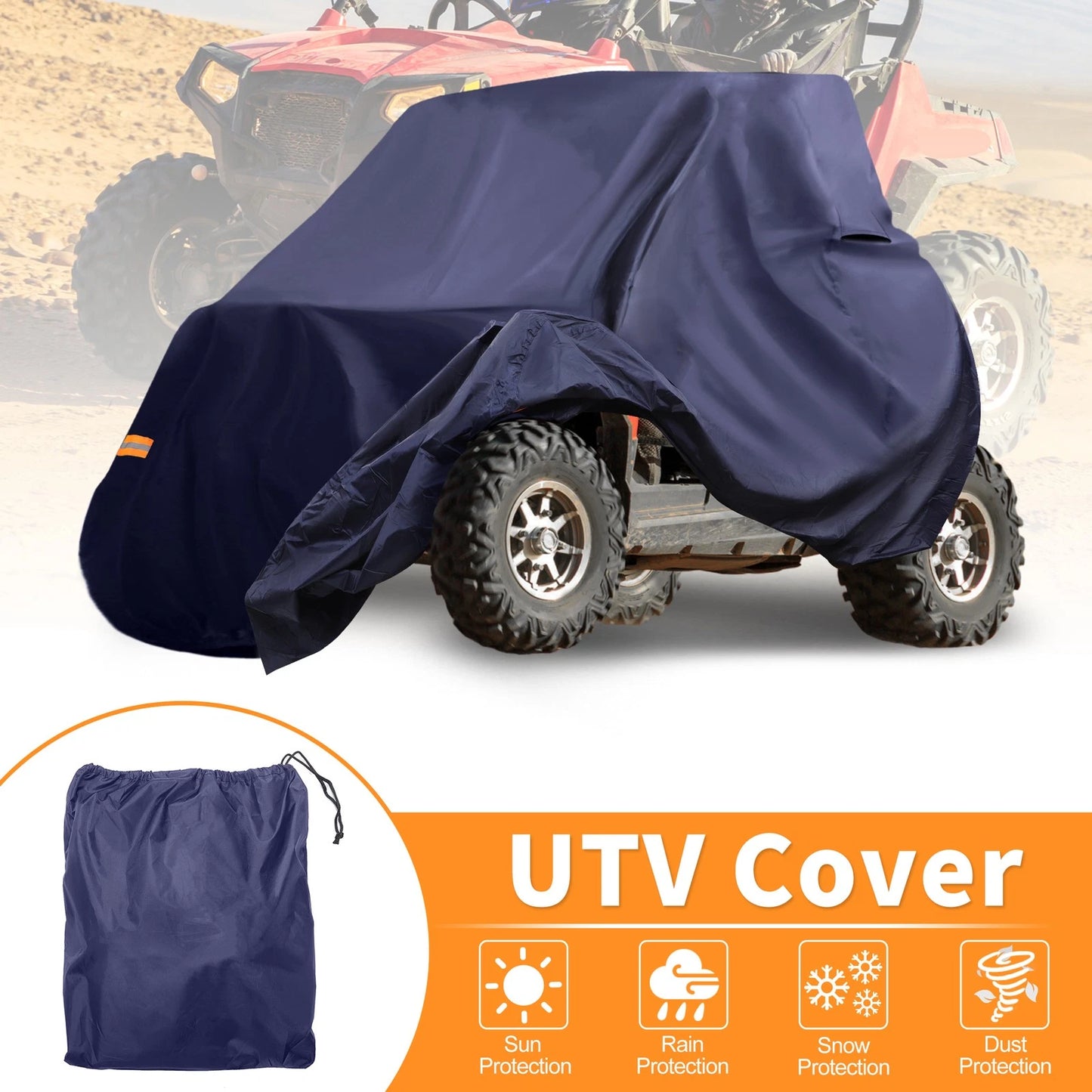 Waterproof UTV Cover for Polaris RZR Trail 2 Seater (2018–2023)