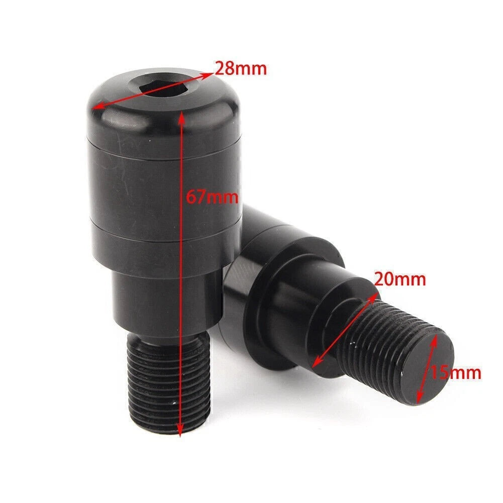 Handle Bar End Grip Plugs for Yamaha MT-07 MT-09 FZ07 MT-10 (2014–2015) Red