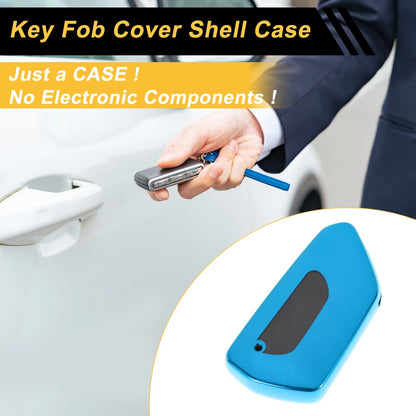 Blue TPU Car Key Case for VW Golf 8 (2020–Present) - 3 Buttons