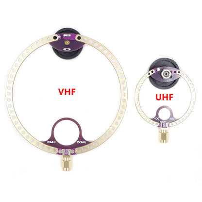 2X Donut Antenna VHF UHF FM Mini Loop for Malahiteam DSP HFDY Radio Receiver