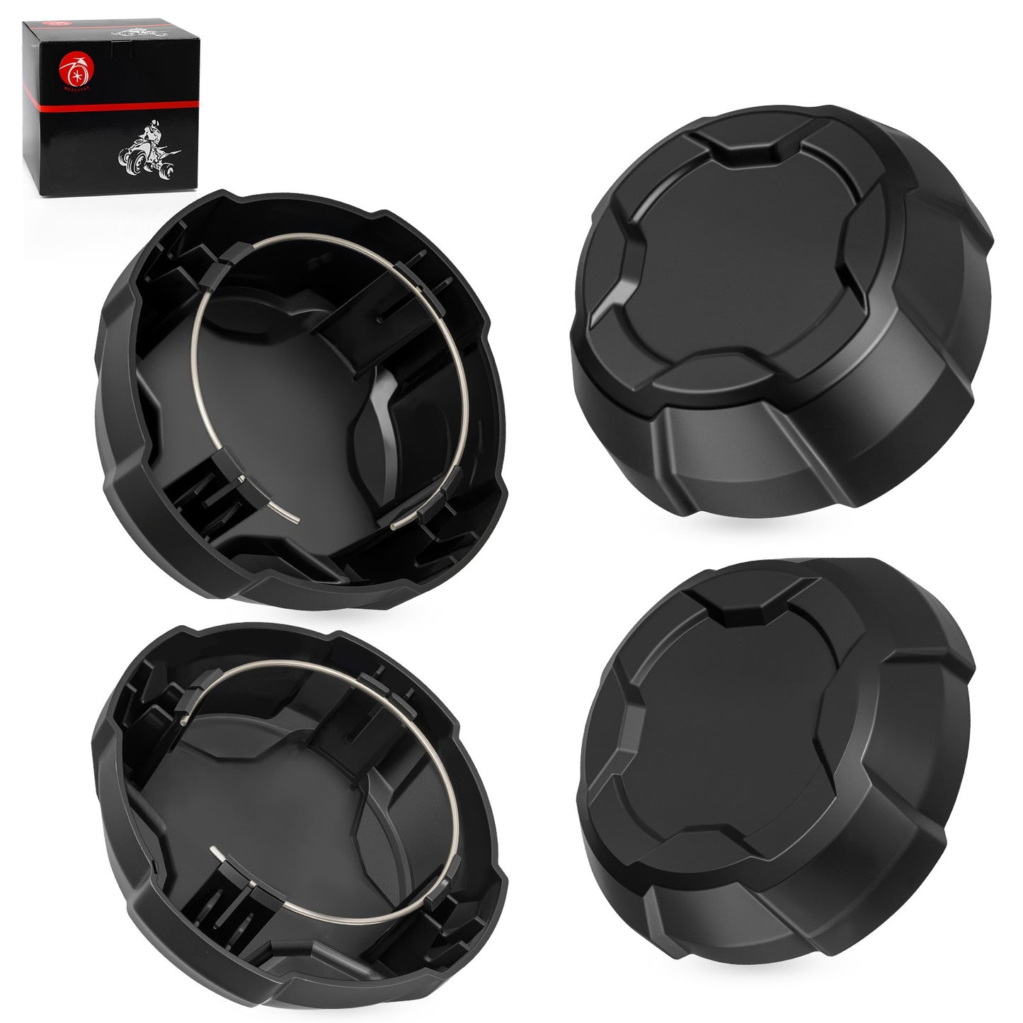 Set of 4 Wheel Rim Caps for Polaris Ranger 570 Crew (2015–2021)