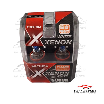 Set of 2 H11 Xenon Headlight Bulbs