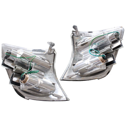 Set of 2 Glass Headlights & Indicators for Nissan Patrol GU (2001–2004)
