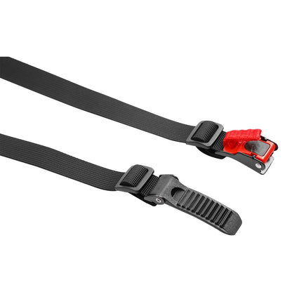 Helmet Strap Carrier for Motorcycle, Black, Hands-Free, Breathable Polyester