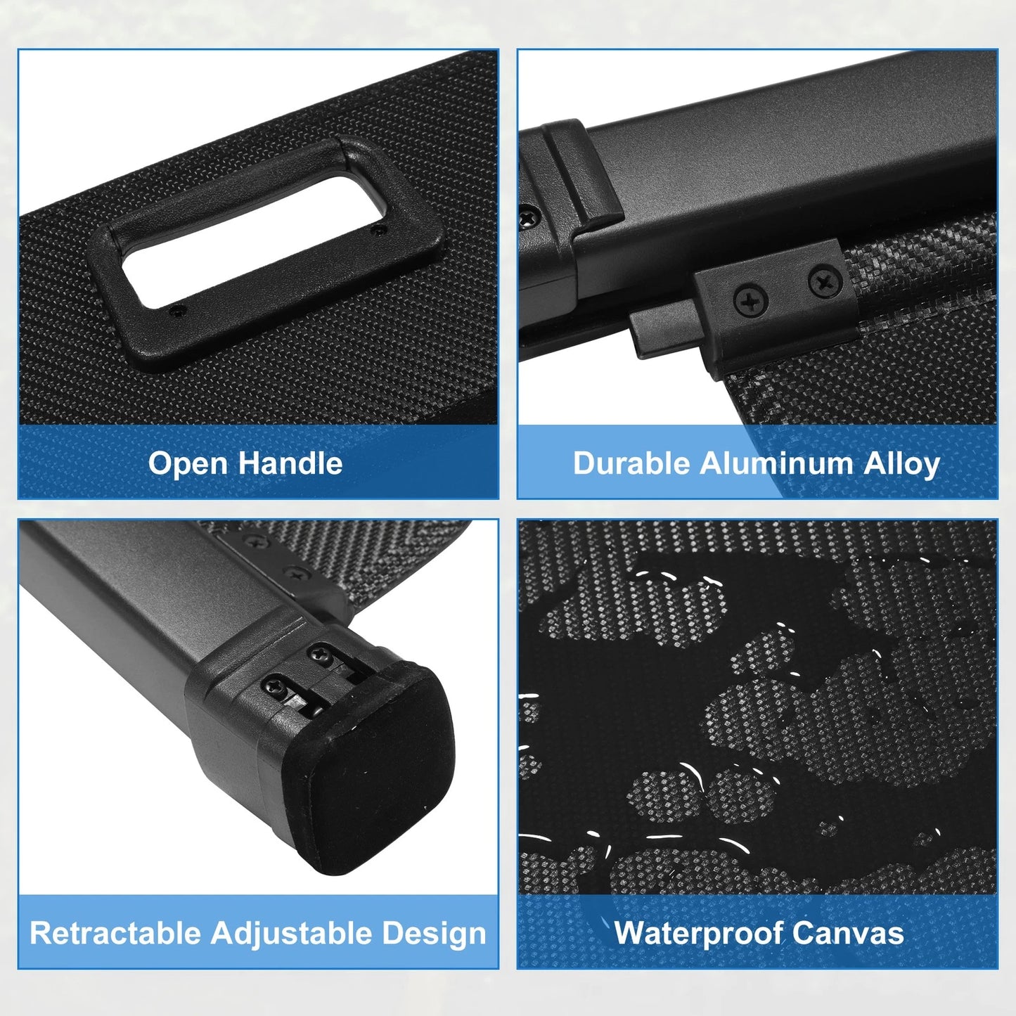 Retractable Cargo Cover for Toyota RAV4 (2019–2023) Black Trunk Shield