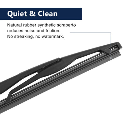 Rear Windshield Wiper Blade Arm Set 10 Inch for Dodge Nitro (2007-2009)