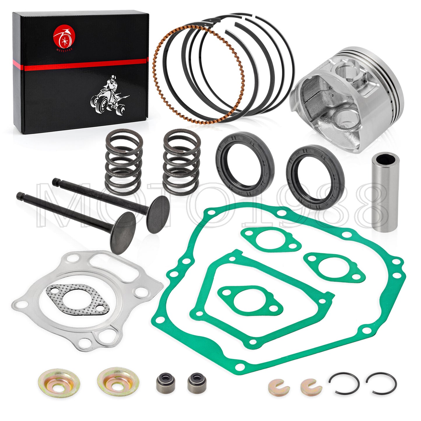 Engine Top End Rebuild Kit +0.25 Piston for Yamaha Golf Cart G16 (1996–2002)