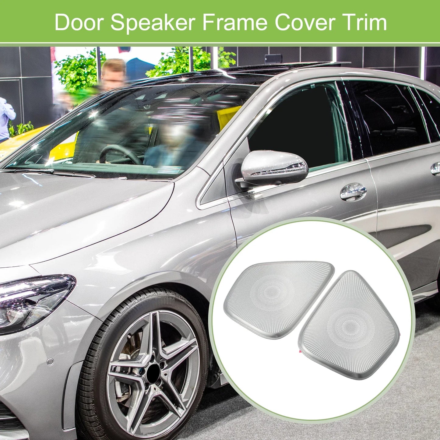 4 Pcs Speaker Frame Cover Trim for Mercedes Benz A B Class
