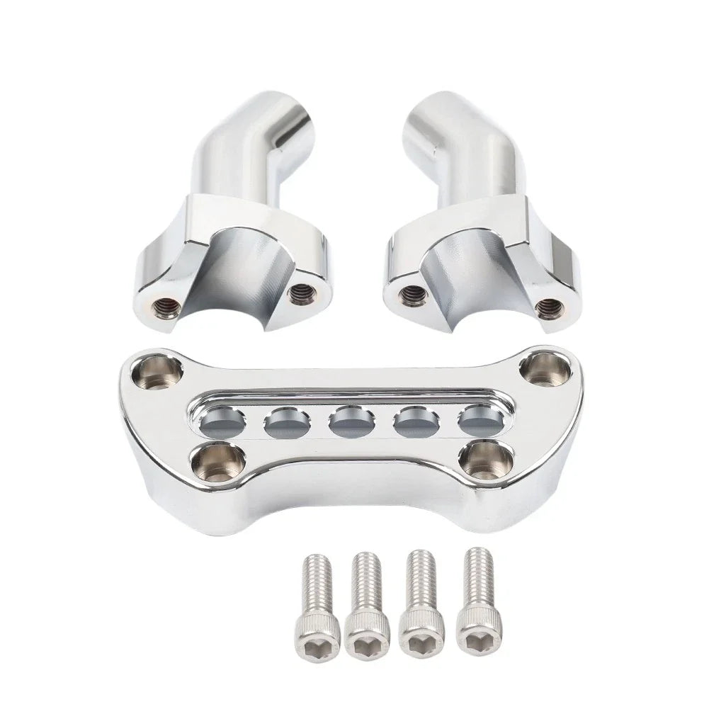 3.5" Handlebar Riser & Top Clamp CNC for Harley Dyna Softail Sportster XL