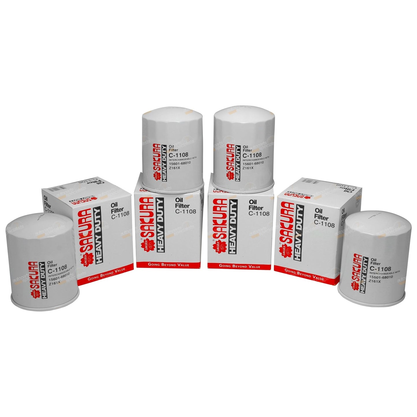 Set of 4 Diesel Oil Filters for Coaster Bus (HB30–HB36)