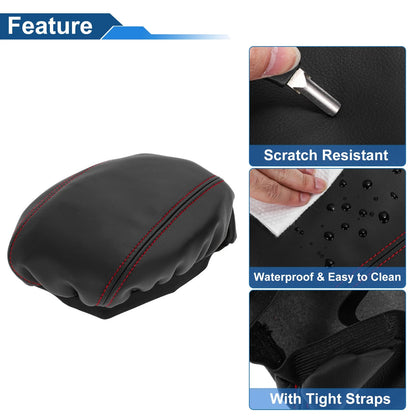 Armrest Cover for Audi Q3 F3 (2019–2024) Anti-Scratch Black Red
