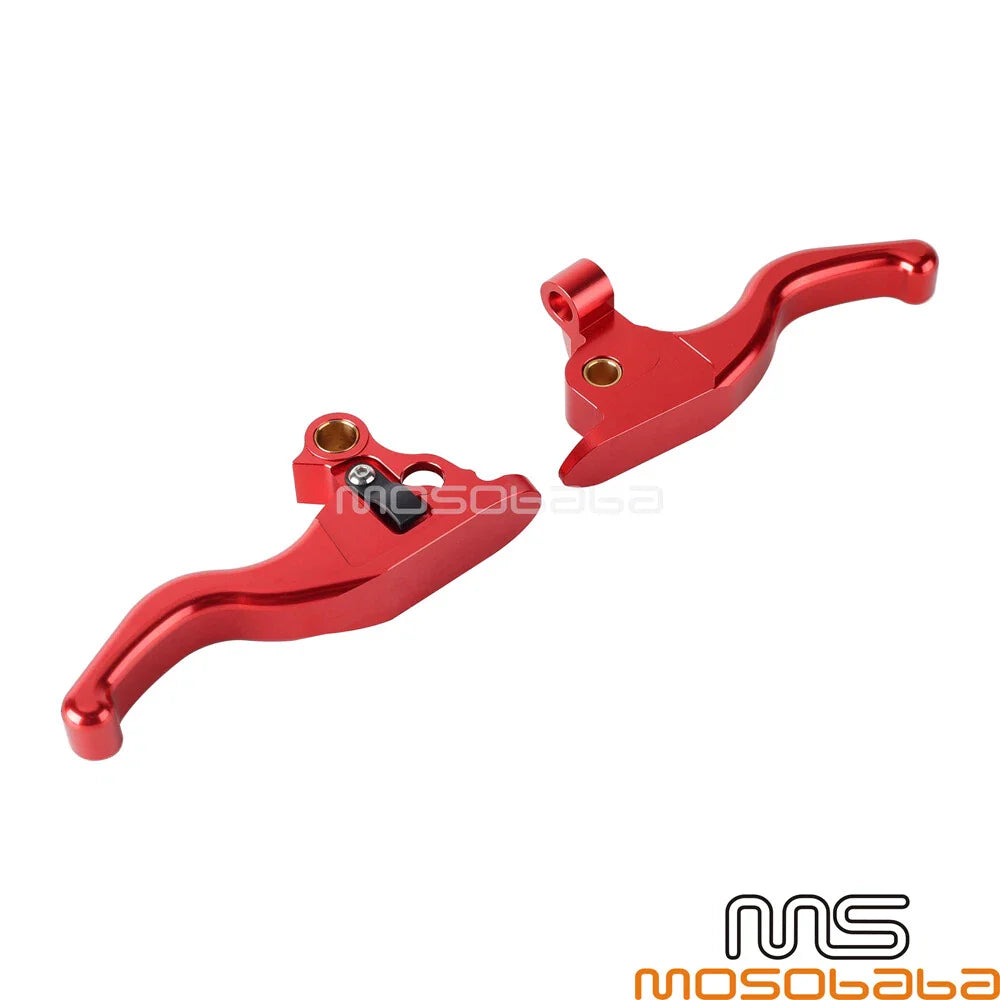 Finger Clutch & Brake Levers Red for Harley Touring Road Glide FLTRU FLHR (2009-2023)