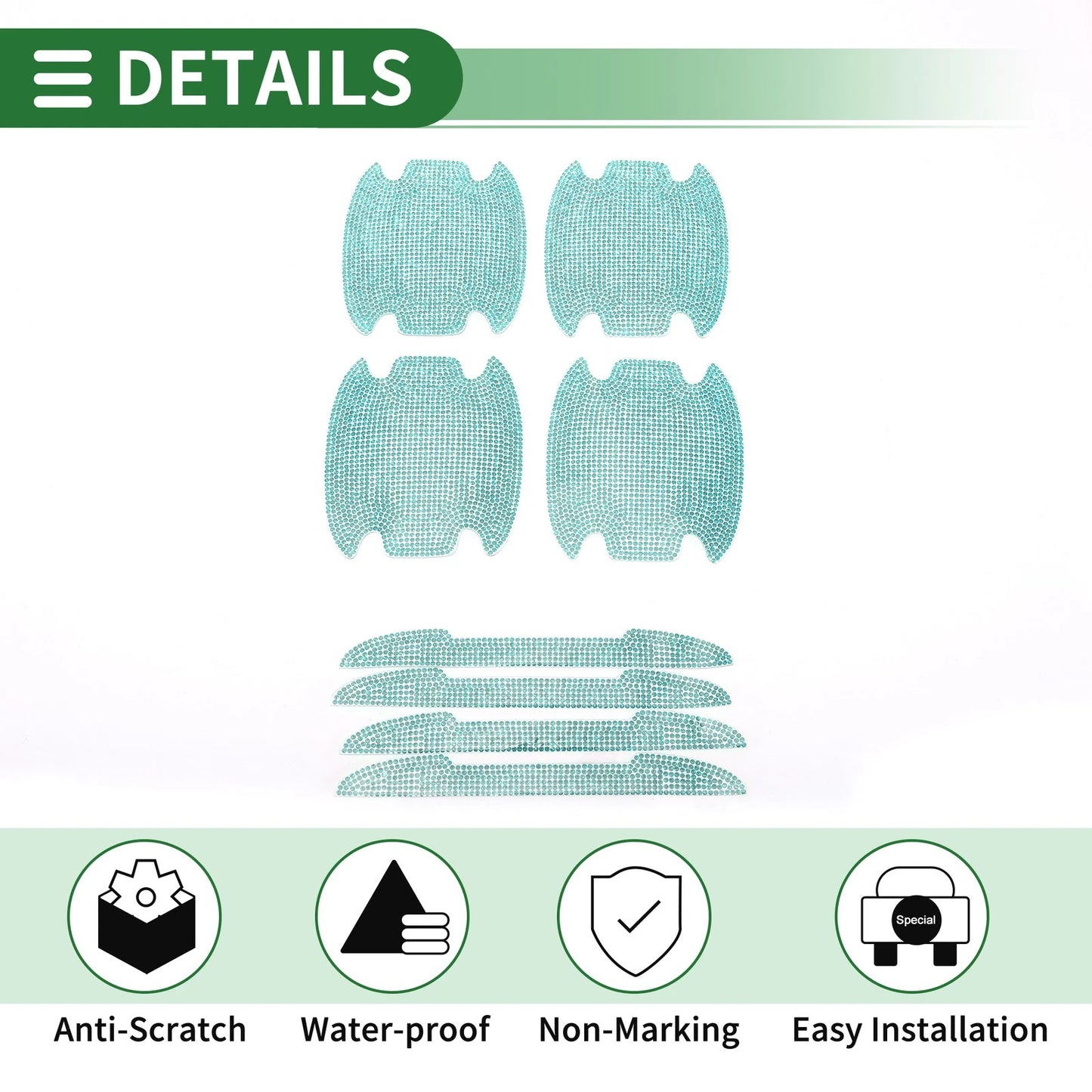 Set of 1 Car Door Handle Protective Film