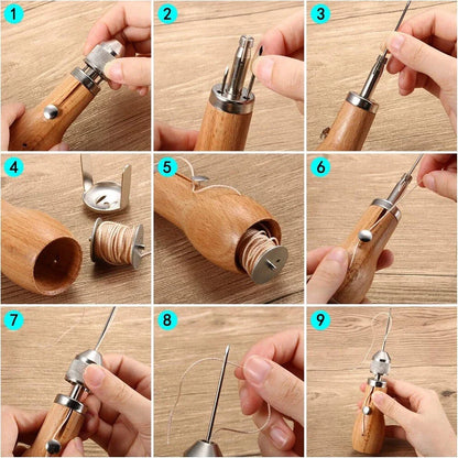 Leather Sail Canvas Speedy Stitcher Sewing Awl Repair Tool Kit
