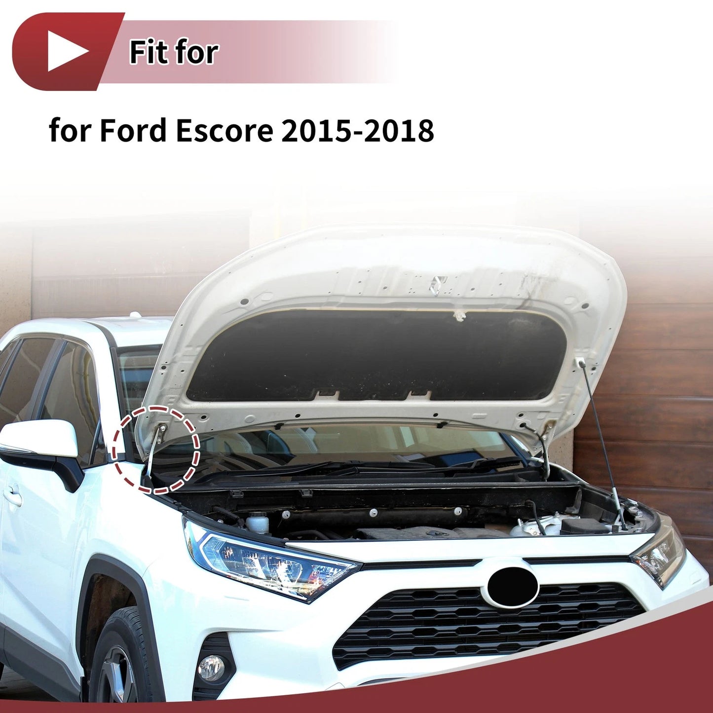 Hood Hinge for Ford Escape (2015–2018) Left Side, Part Number: 1 pcs