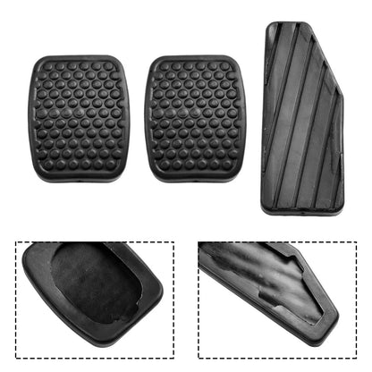 3 x Rubber Car Accelerator Pedal Foot Pedals Pad Covers for Brake Clutch