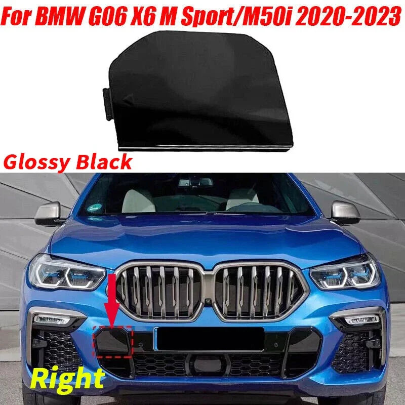 Tow Hook Eye Cap Cover Right Front Bumper for BMW G06 X6 M Sport/M50i (2020–2023)