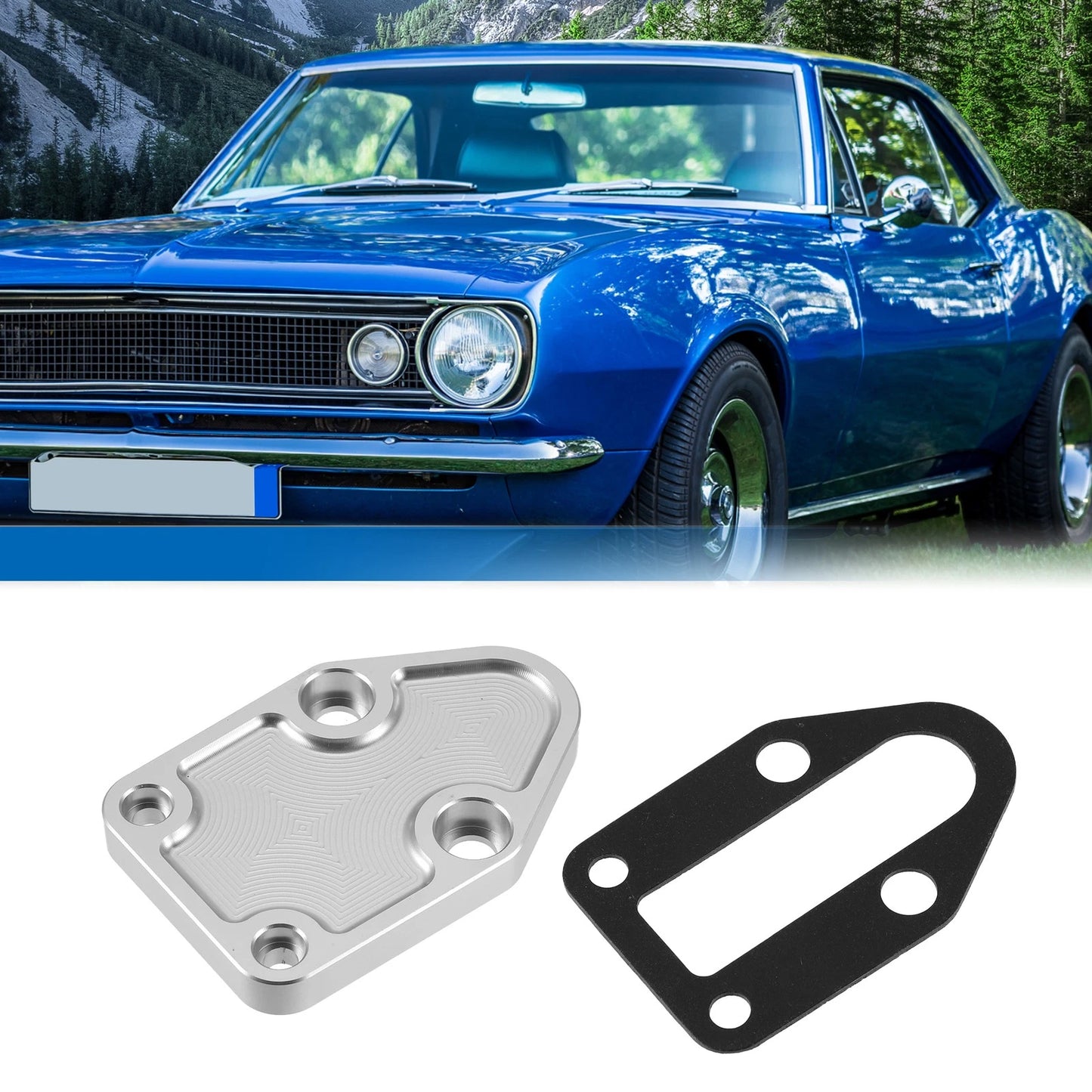 Set of 1 Fuel Pump Plate Mounting Plate with Gasket for Chevrolet Camaro
